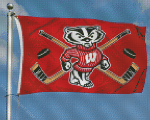 Wisconsin Badgers Flag Diamond Paintings