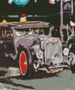 Abstract Ratrod Car Diamond Paintings