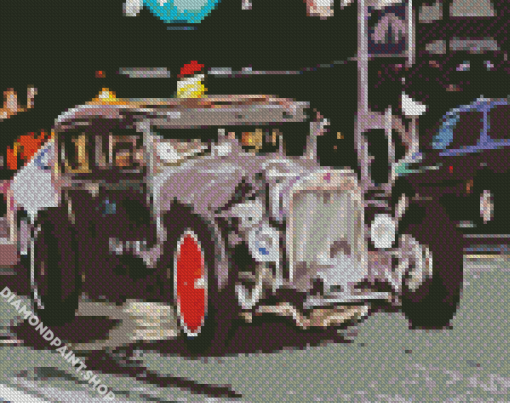 Abstract Ratrod Car Diamond Paintings