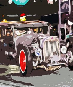 Abstract Ratrod Car Diamond Paintings