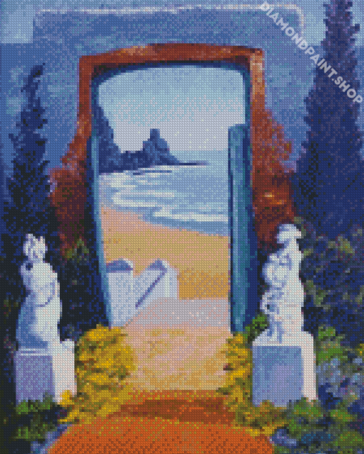 Aesthetic Door Beach Diamond Paintings