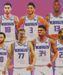 Sacramento Kings Team Diamond Paintings