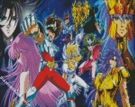 Saint Seiya Anime Characters Diamond Paintings