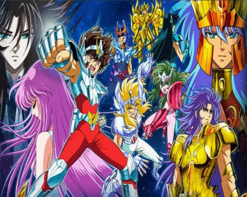 Saint Seiya Anime Characters Diamond Paintings