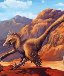 Velociraptor Illustration Diamond Paintings