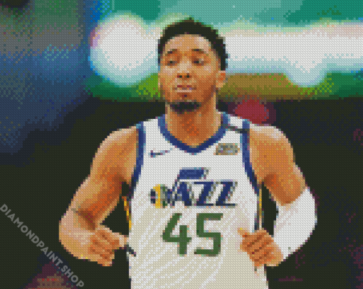 Donovan Mitchell Player Diamond Paintings