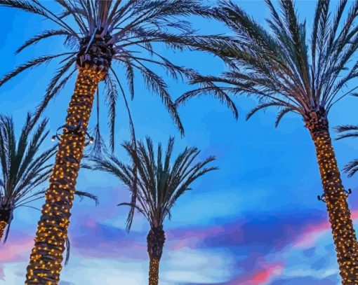 Aesthetic Palm Trees Diamond Paintings