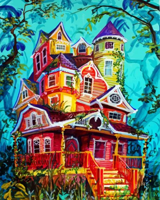 Aesthetic Whimsical Houses Diamond Paintings