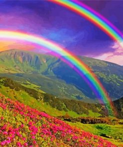 Rainbow Landscape Diamond Paintings