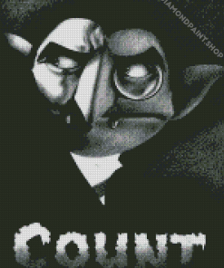 Monochrome Count Von Count Diamond Paintings