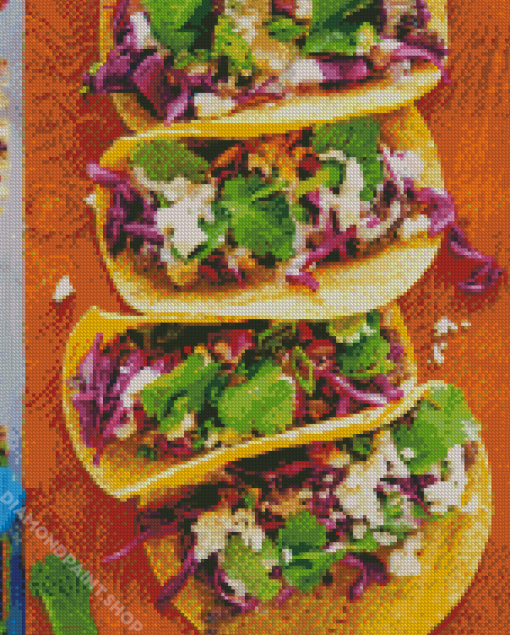 Black Bean Tacos Diamond Paintings