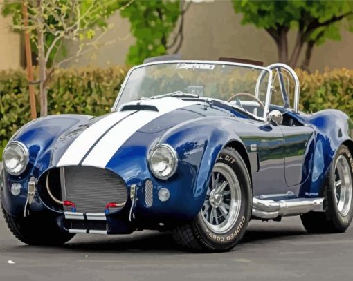 Blue Ford Shelby Cobra Diamond Paintings