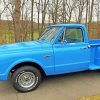 Blue 1967 Chevy Stepside Diamond Paintings