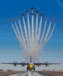 Blue Angels Thunderbird Jets Diamond Paintings