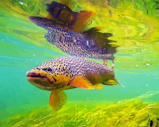 Brown Trout Diamond Paintings