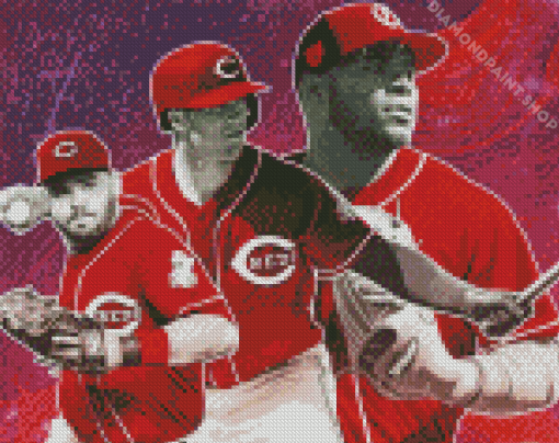 Cincinnati Reds Baseball Diamond Paintings