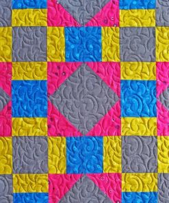 Colored Quilt Block Diamond Paintings