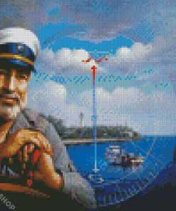 Cool Sea Captain Diamond Paintings