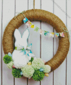 Artistic Easter Wreath Diamond Paintings