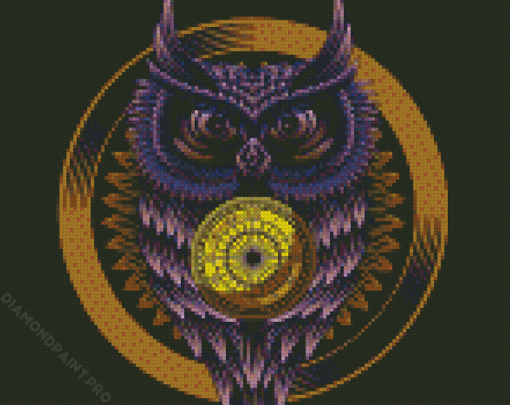 Golden Owl Art Diamond Paintings