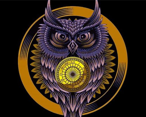 Golden Owl Art Diamond Paintings