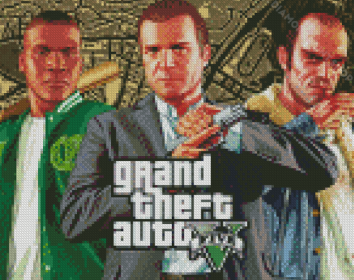 Grand Theft Auto Game Diamond Paintings