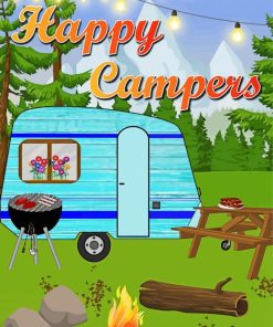 Happy Camper Diamond Paintings