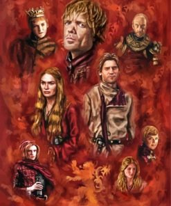 House Lannister Characters Diamond By Paintings