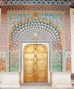 Japanese Castle Doors Diamond Paintings