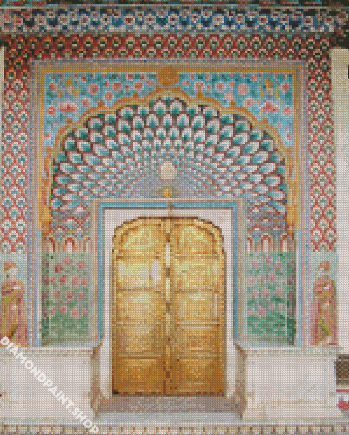 Japanese Castle Doors Diamond Paintings