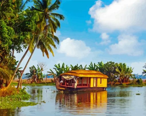 Kerala Lake Diamond Paintings