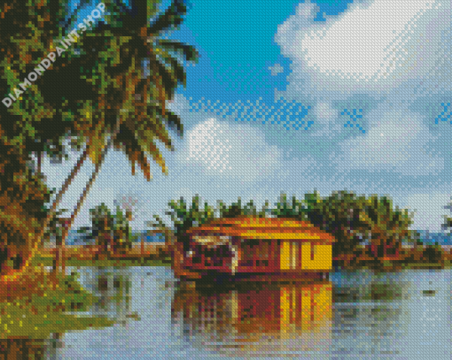 Kerala Lake Diamond Paintings