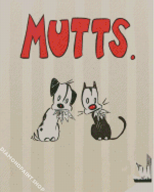 Mutts Poster Diamond Paintings