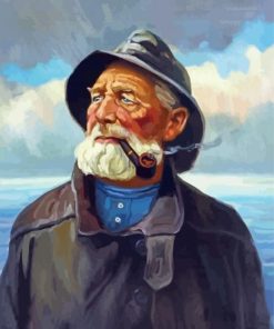 Old Sea Captain Diamond Paintings