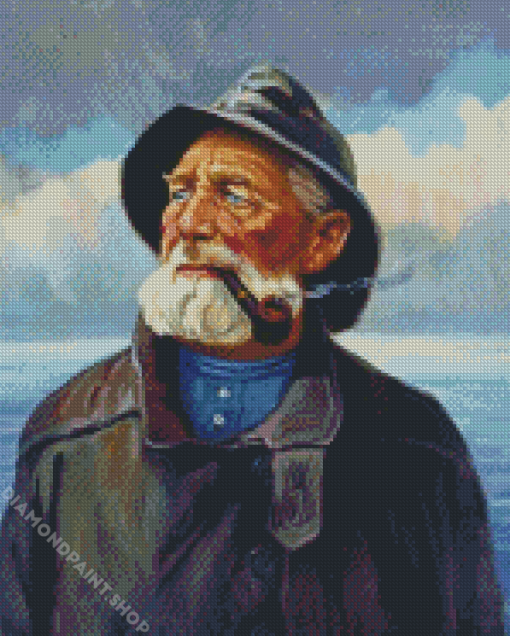 Old Sea Captain Diamond Paintings