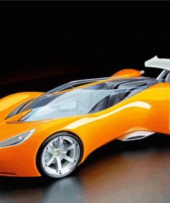 Orange Hot Wheels Diamond Paintings