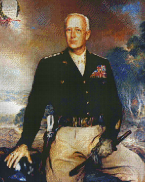 George Patton Portrait Diamond Paintings