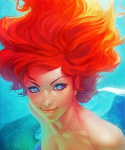 Pretty Red Hair Woman Diamond Paintings