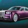 Purple Roll Royce Car Diamond Paintings