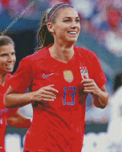 Alex Morgan Player Diamond Paintings