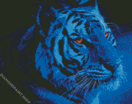 Tiger With Brilliant Eyes Diamond Paintings