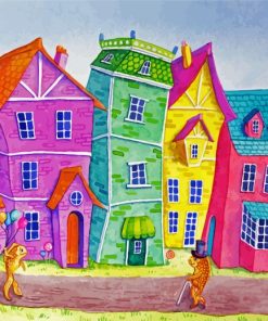 Whimsical House Diamond Paintings