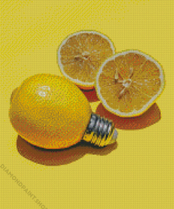 Yellow Lemons Fruit Diamond Paintings