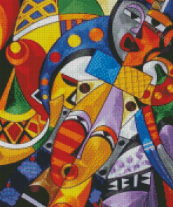 Abstract African Faces Diamond Paintings