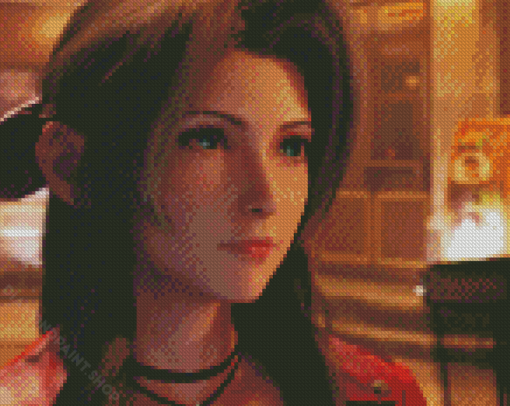 Aerith Gainsborough Character Diamond Paintings