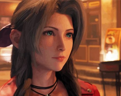 Aerith Gainsborough Character Diamond Paintings