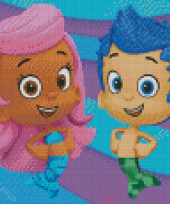 Aesthetic Bubble Guppies Characters Diamond Paintings