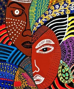 Artistic African Faces Diamond Paintings