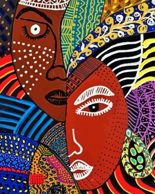 Artistic African Faces Diamond Paintings