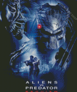 Alien Vs Predator Movie Poster Diamond Paintings